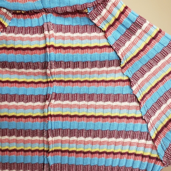Free People Mirror Stripe Long Sleeve Size Small - Picture 8 of 8